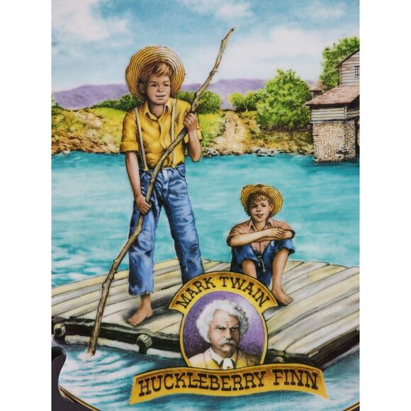 Huckleberry Film American Classics 9 1/4" Porcelain Year 1983 Wall Decor Plate - Picture 2 of 11